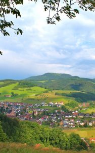 Aussicht auf Dorf Oberharmersbach