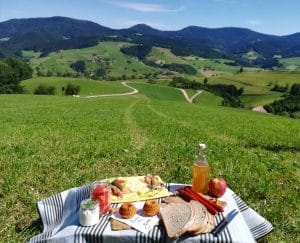 Vesper vom Picknick auf der Augenblickrunde in Oberharmersbach